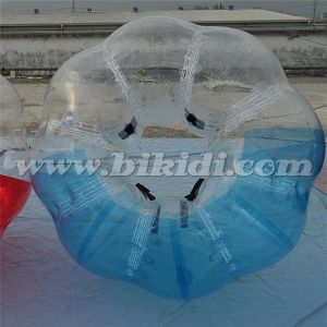 Crazy Sport! ! ! Hot Sale Half Color TPU Inflatable Human Sized Soccer Bubble Ball, Loopy Ball D5018